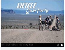 Tablet Screenshot of bikequarterly.com
